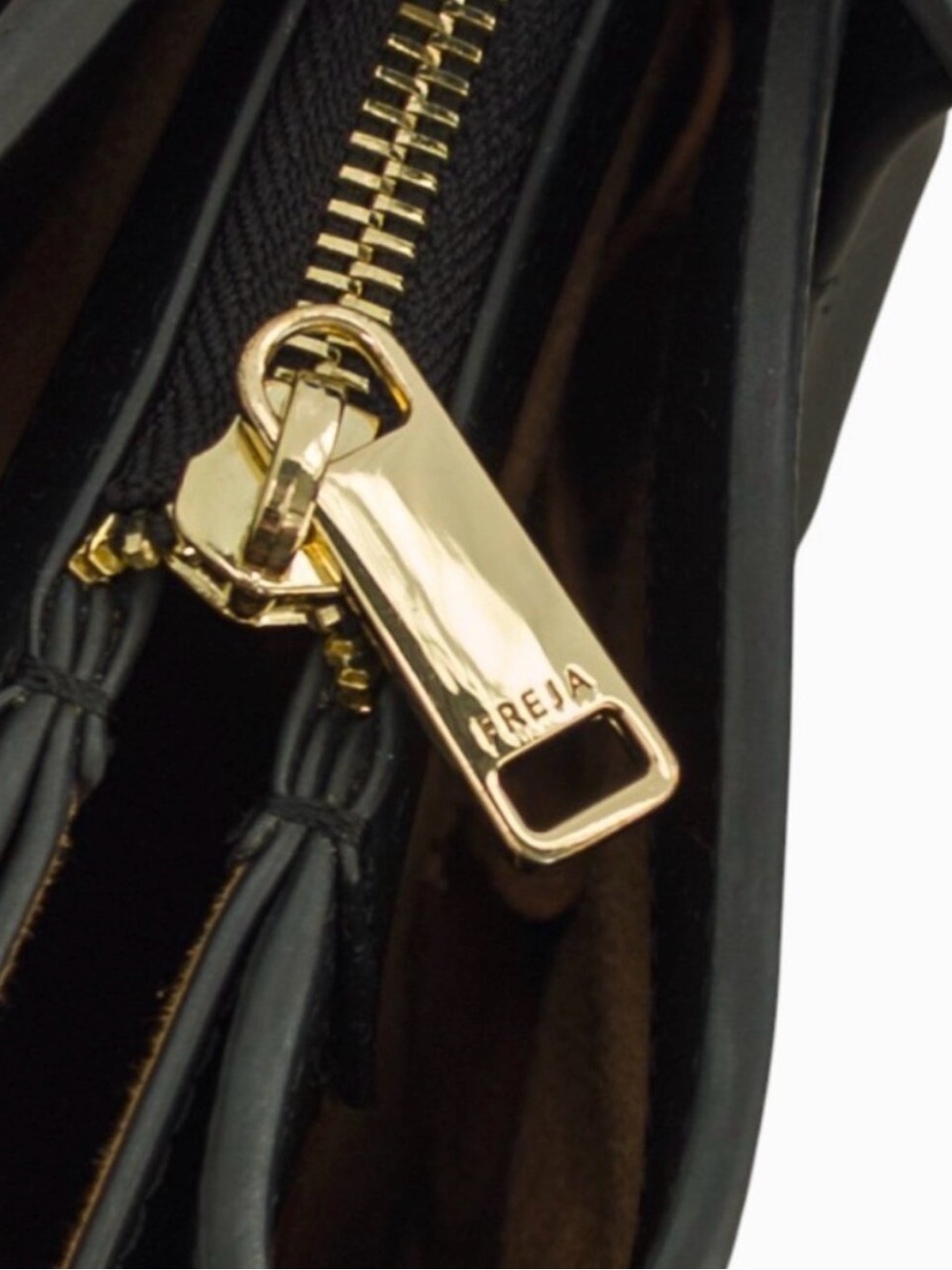 FREJA New York Paloma Tote Black Vegan Leather Work Bag EUC - MSPR $368 - Picture 10 of 12